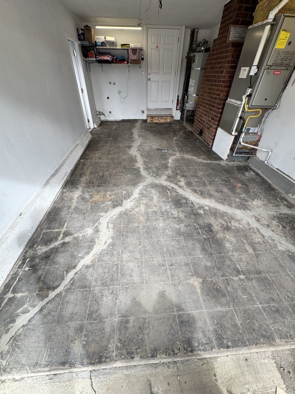 Garage Floor — Before
